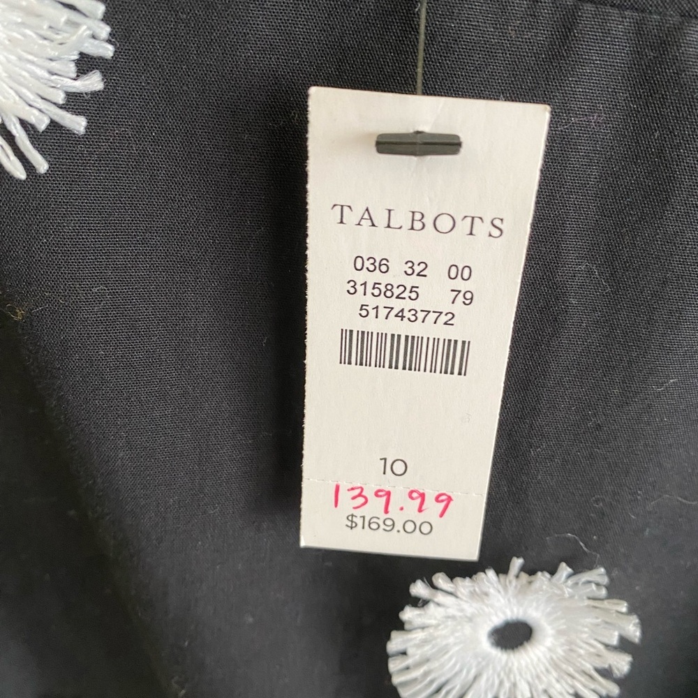 NWT Talbots Black sleeveless dress - Picture 2 of 4